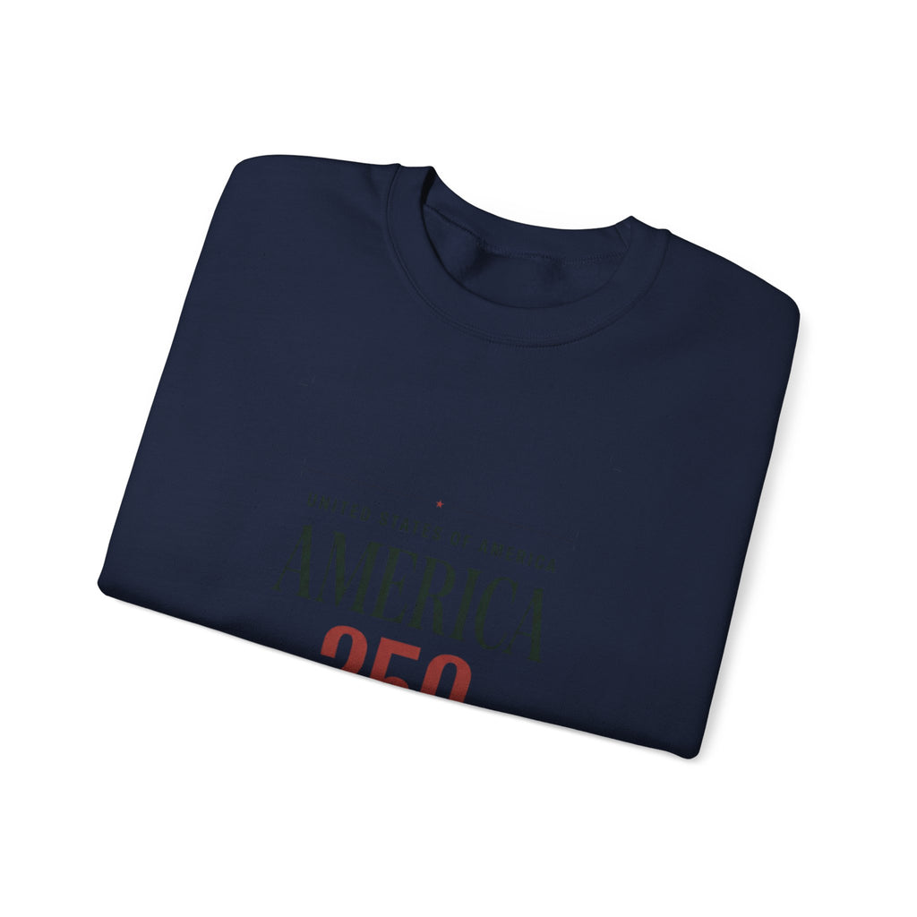 America 250 Crewneck Sweatshirt | 250th Anniversary, Patriotic Fourth of July