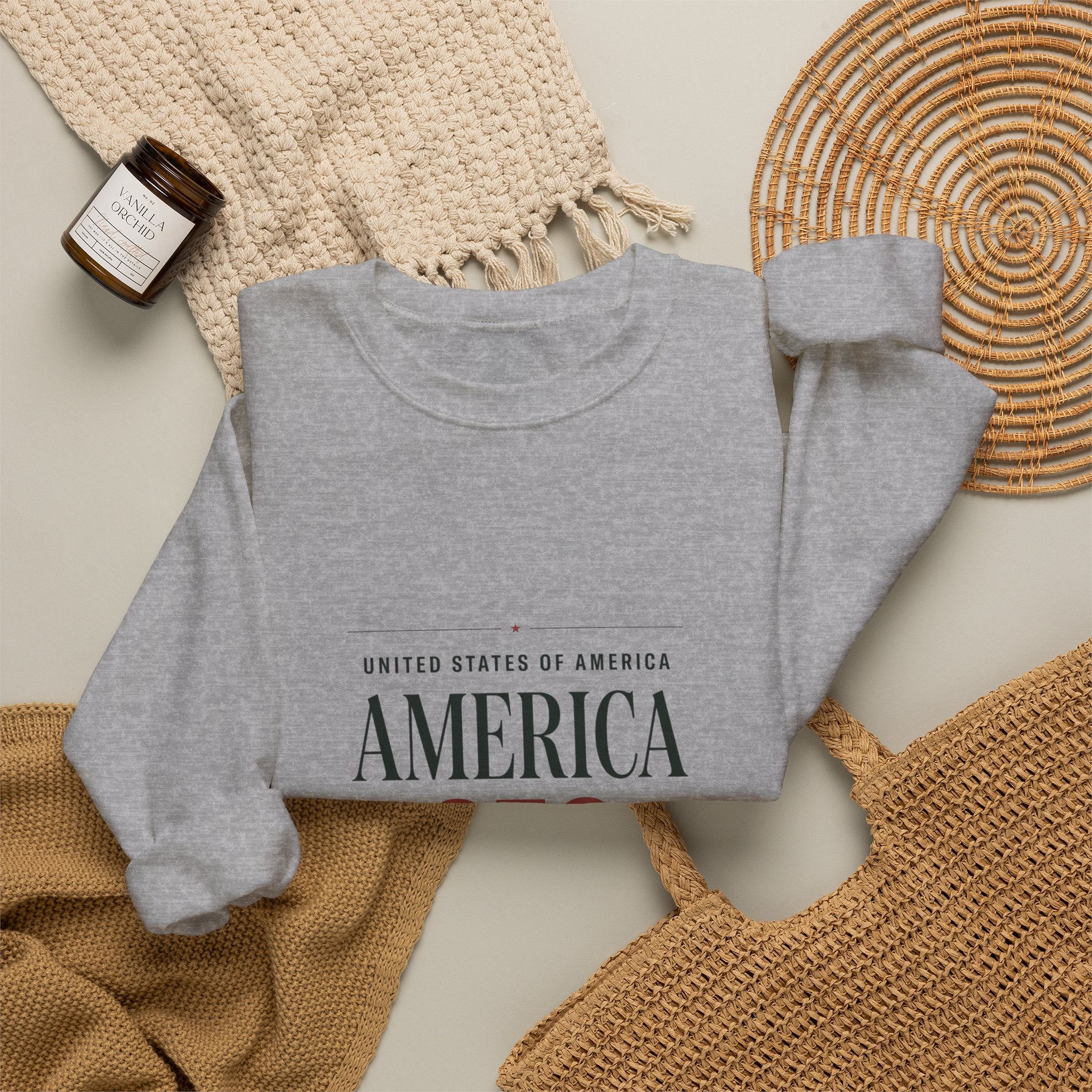 America 250 Crewneck Sweatshirt | 250th Anniversary, Patriotic Fourth of July