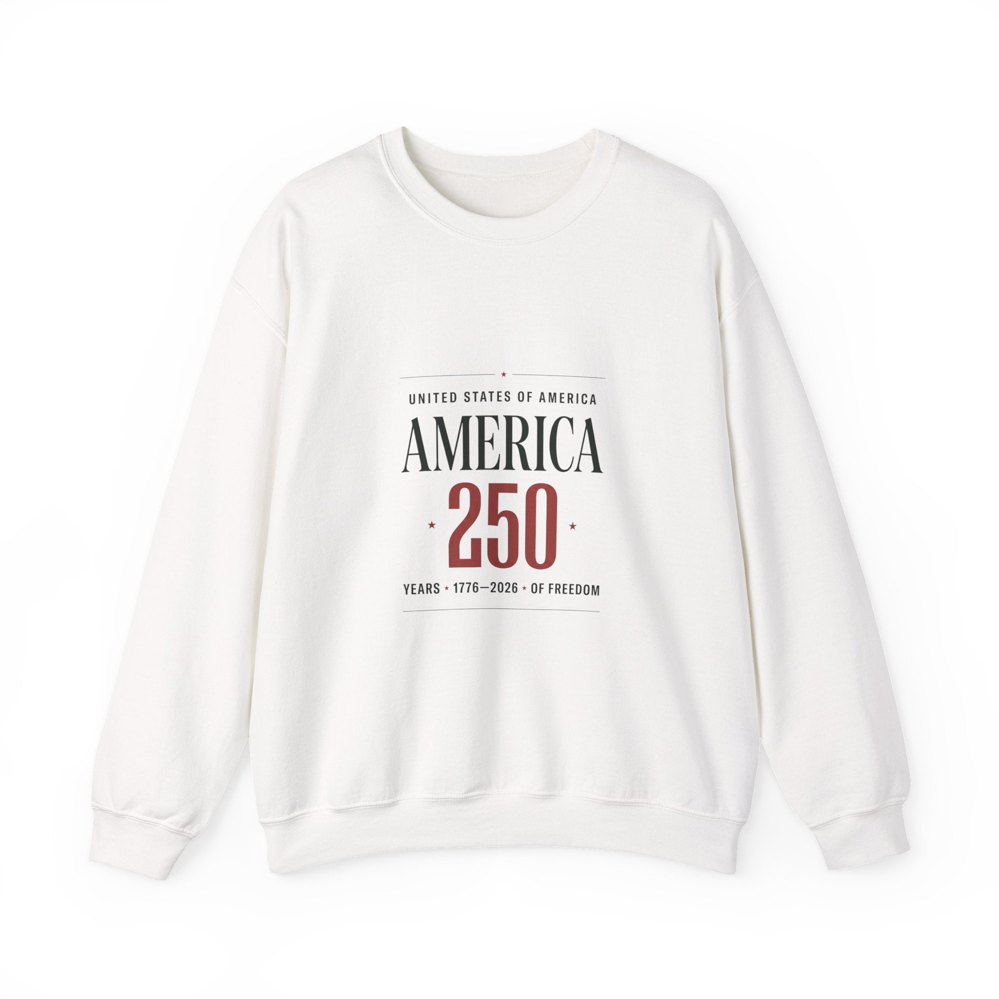 America 250 Crewneck Sweatshirt | 250th Anniversary, Patriotic Fourth of July