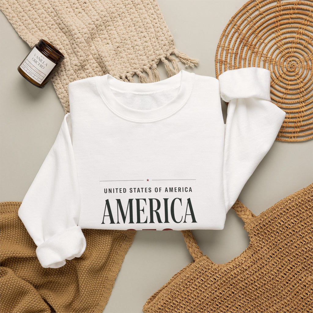 America 250 Crewneck Sweatshirt | 250th Anniversary, Patriotic Fourth of July