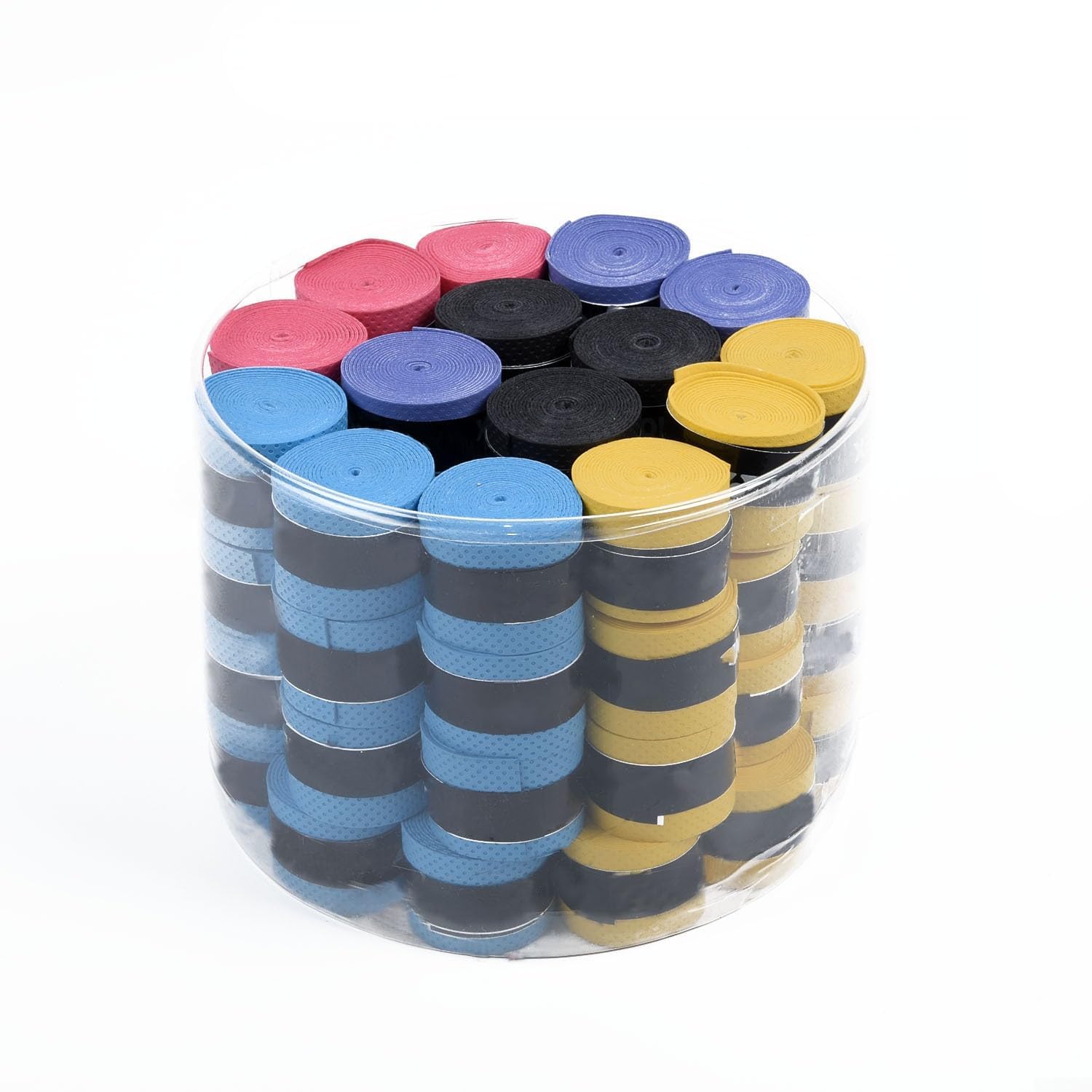 Donkivvy 60 Pcs Tennis Racket Grip Tape, Tennis Grip Anti Slip Overgrips Precut Tennis Finishing Tape Comfort Sweat Absorbent Grip Wrap Your Racquet for High Performance