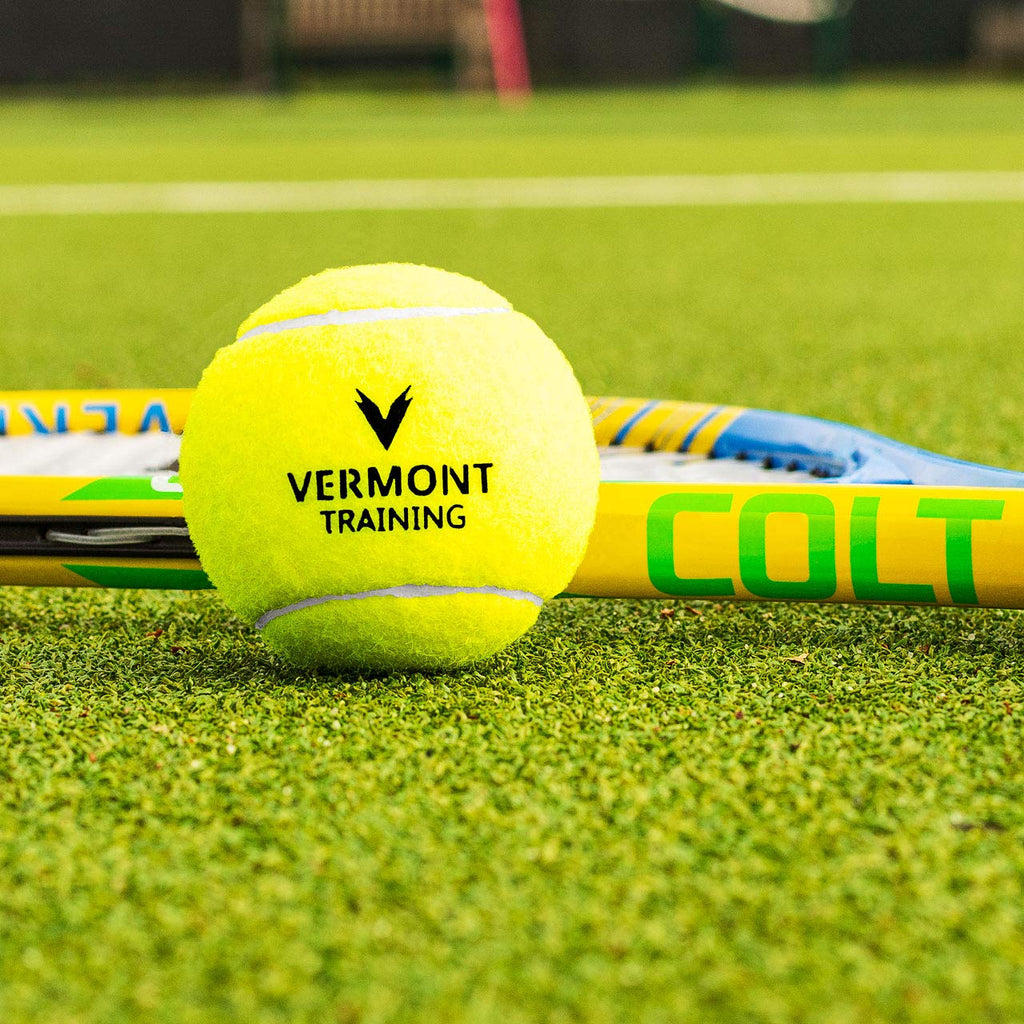Vermont Training Tennis Balls [60x Balls] | Pressureless High-Vis Balls for All Court Surfaces - Ideal for Coaches & Clubs