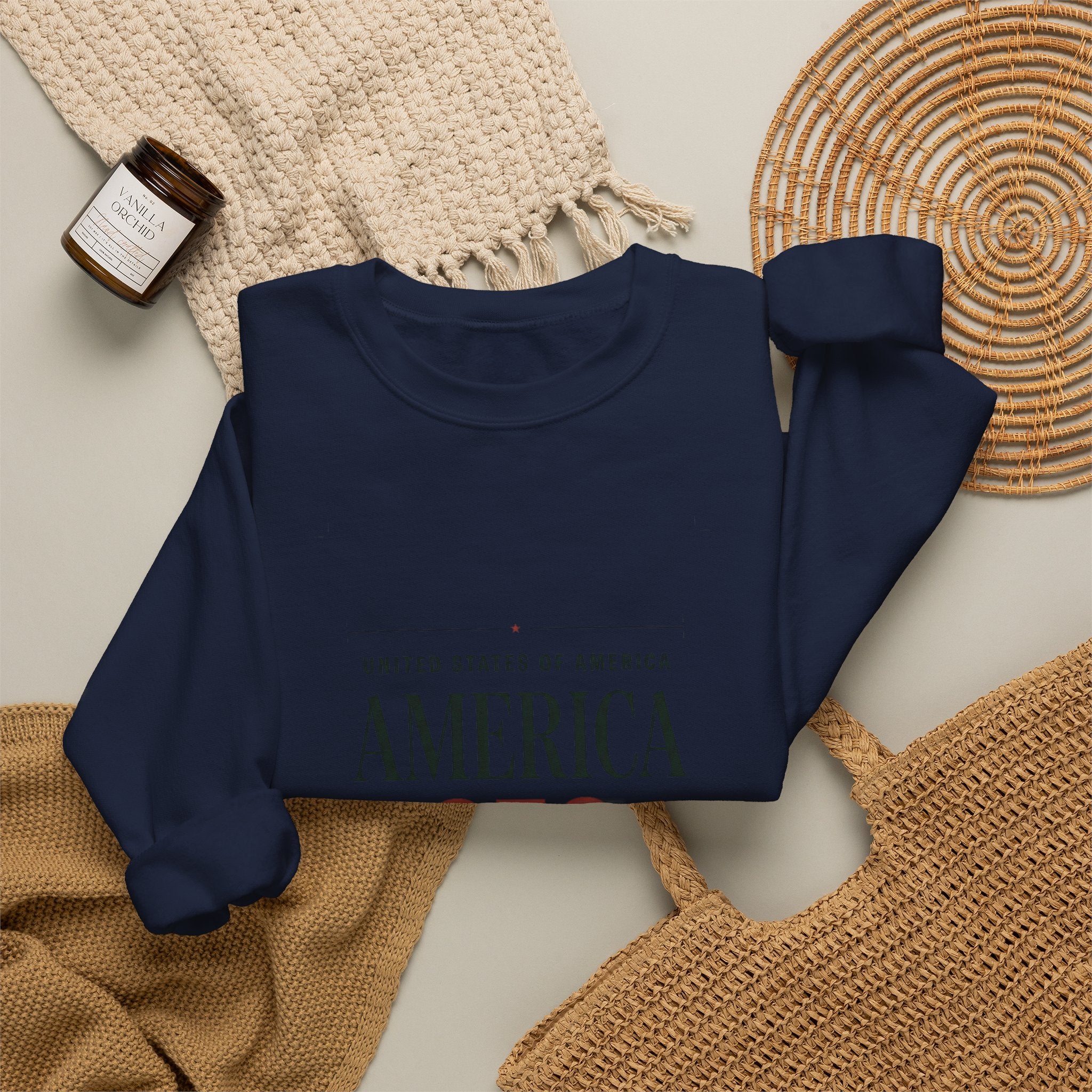 America 250 Crewneck Sweatshirt | 250th Anniversary, Patriotic Fourth of July